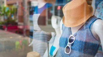 Retail store with mannequins