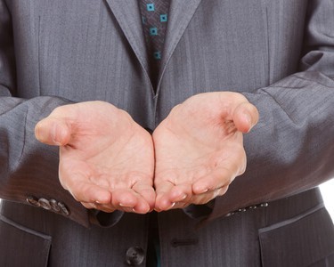 Businessman Asking Money