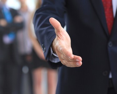 Businessman Offering Handshake
