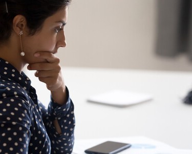 Businesswoman Thinking