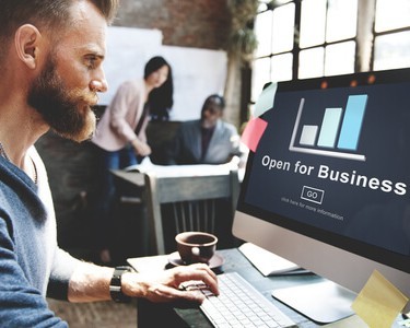 Man Starting A New Business