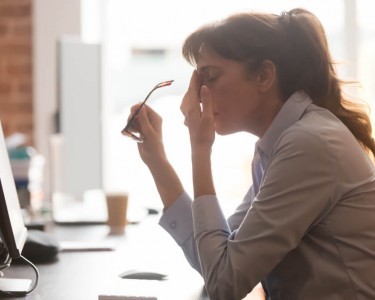 Woman suffering with mental health