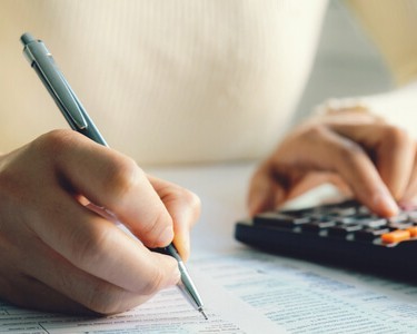 Woman Filling Form HMRC