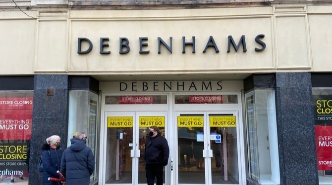 Debenhams Store In Liquidation
