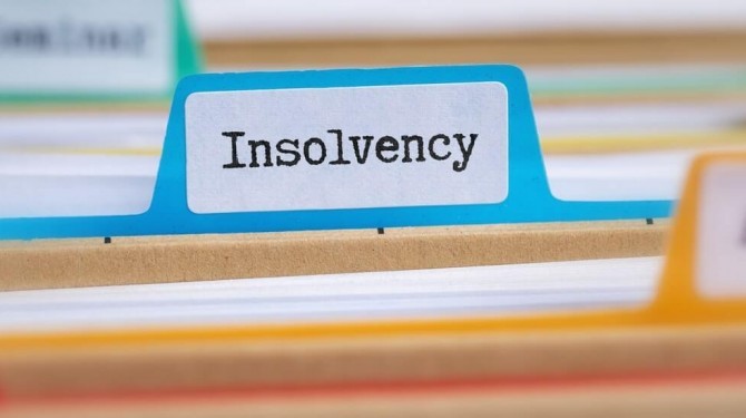 Folder Tab Labelled Insolvency